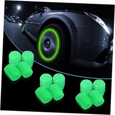 20Pcs Fluorescent Tire Valve Caps, 2026 Glow in the Dark Tire Valve 20Pcs Green
