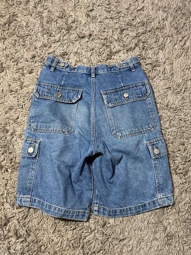 90s B.U.M Equipment Denim Baggy Shorts Size 28 Waist - Bild 6 von 7