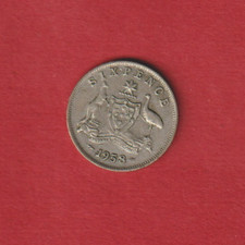 o7° AUSTRALIA ° 6 PENSÓW (S) 1958 ° ELIZABETH II. °