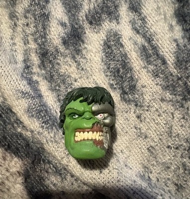 Marvel Legends Select Immortal Hulk Head Sculpt 7  Scale Custom Fodder Kit Bash