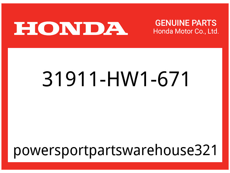 Honda OEM Part 31911-HW1-671 SPARK PLUG IMR9D-9H NGK