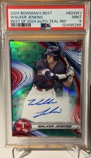 2024 Bowman's Best - Walker Jenkins - Teal Refractor Auto - 10/15! PSA 9!