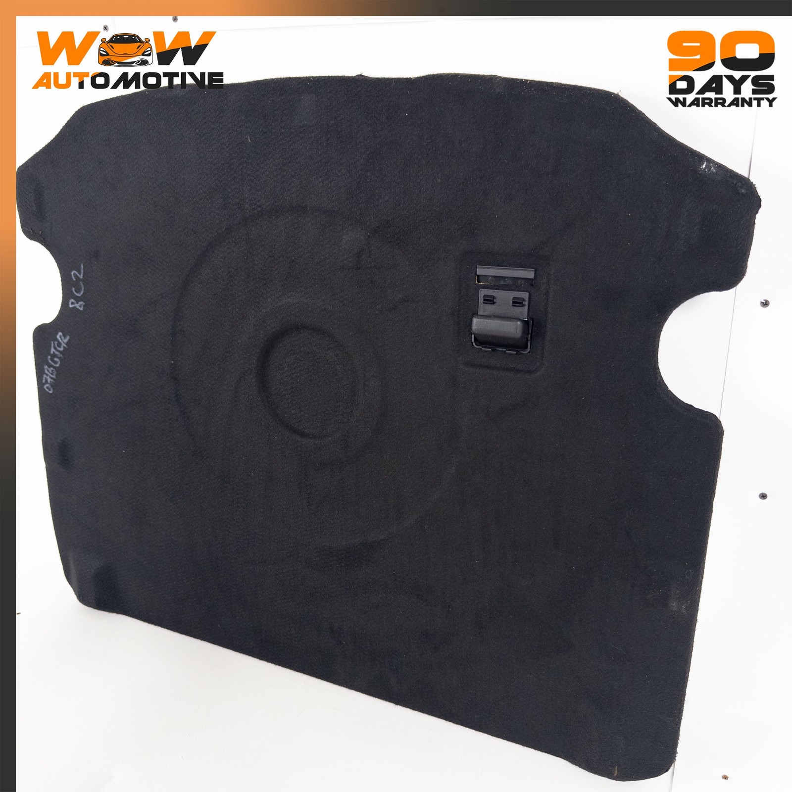 07-13 BENTLEY CONTINENTAL GTC REAR BOOT FLOOR SPARE WHEEL COVER BLACK OEM
