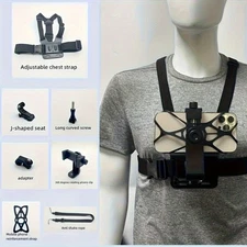 Chest Harness Strap Mount Phone Accessories for iPhone GoPro Hero Adjustable/