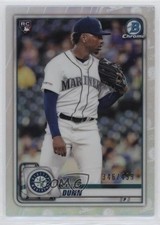 2020 Bowman Chrome Refractor 346/499 Justin Dunn #20 ic3
