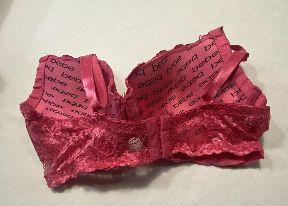 Sujetador rosa para mujer Bebe talla 36D Foto 2 de 4