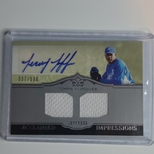topps 2011 marquee jeremy jeffress #AID-42 /590 auto relic rc