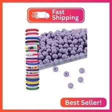200Pcs 12mm Silicone Beads Bulk for Keychain Making, Round Silicone Focal Beads