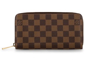 Louis Vuitton Brown Damier Ebene Zippy Zip Around Long Wallet