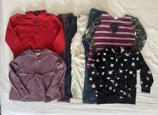 Lot of 8 Girls Size 6-7 Clothes Outfits Long Sleeve Ralph Lauren, H M And More