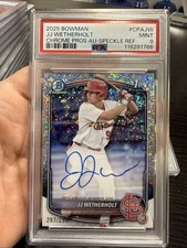 2025 Bowman - Chrome Prospect Auto JJ Wetherholt #CPA-JW Speckle Refractor /299 