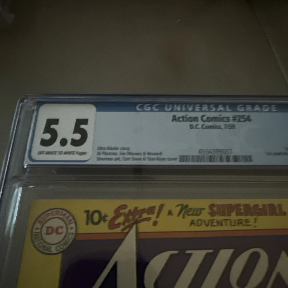 1959 Action Comics 254 CGC 5.5 1st Adult Bizarro. Superman meets Bizarro. OW/W - Image 4 of 4