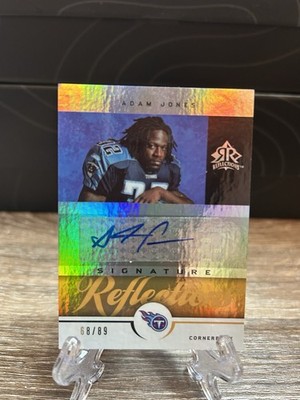 2005 Upper Deck Reflections - Signature Reflections Adam Jones Gold /89 (AU, RC)