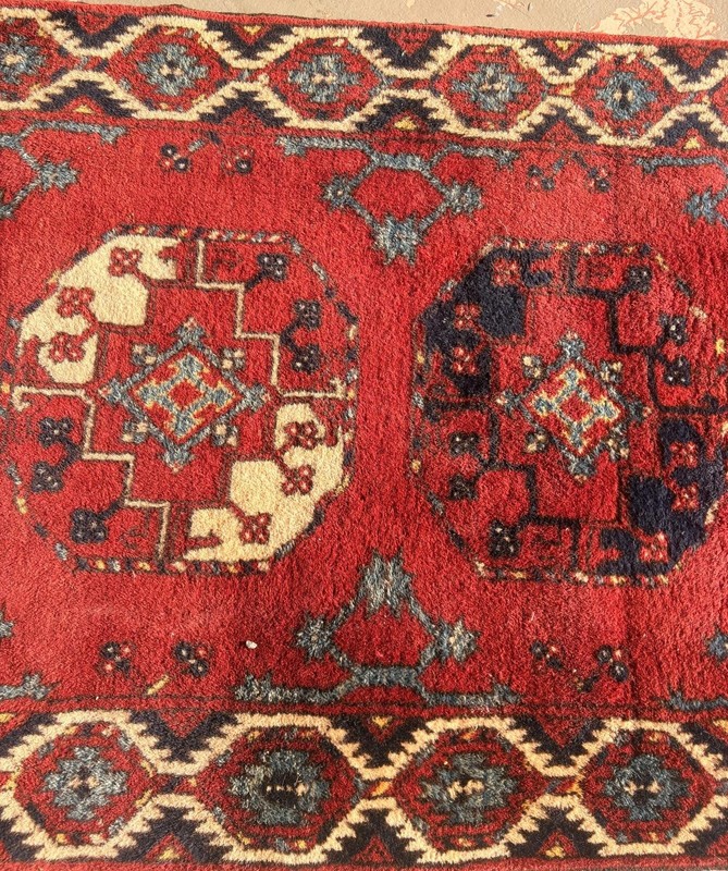 8' 10" X 2' 3" Wool Rug Hand-woven AFGAN Bokhara RED Oriental Carpet RUNNER