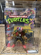 1988 Playmates TMNT Bebop PINK FACE AFA 75 10 Back SOFT HEAD