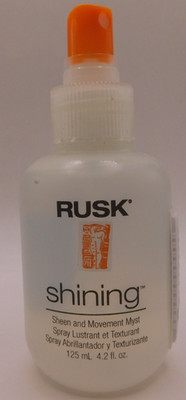 Rusk Shining Sheen & Movement Mist 4.2Fl Oz No Exp New & Unused