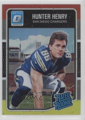 2016 Donruss Optic Rated Rookie Red & Yellow Hunter Henry #169 uk2