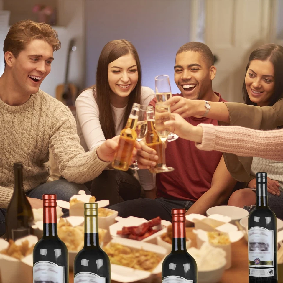 Kit Sellador de Botellas de Vino - 60 Piezas Resellador con Cápsulas Termotráctiles y Corchos Foto 2 de 4