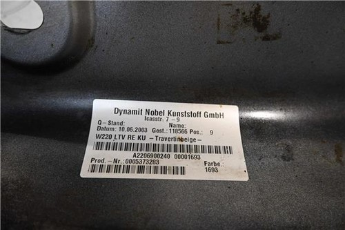 SIERLIJST DORPEL Mercedes-Benz S (W220) 2007 A2206900240 - Afbeelding 4 van 4
