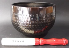 or25142 JAPANESE BUDDHIST SINGING BOWL ORIN GONG 10 inch / 25.6 cm Width VINTAGE