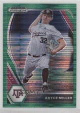 2021 Panini Prizm Draft Picks Green Pulsar Prizm Bryce Miller #PDP113 0s07