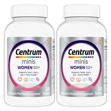 Centrum Minis Silver Women 50+ Multivitamin 280 Ct – 2 Pack Memory Support