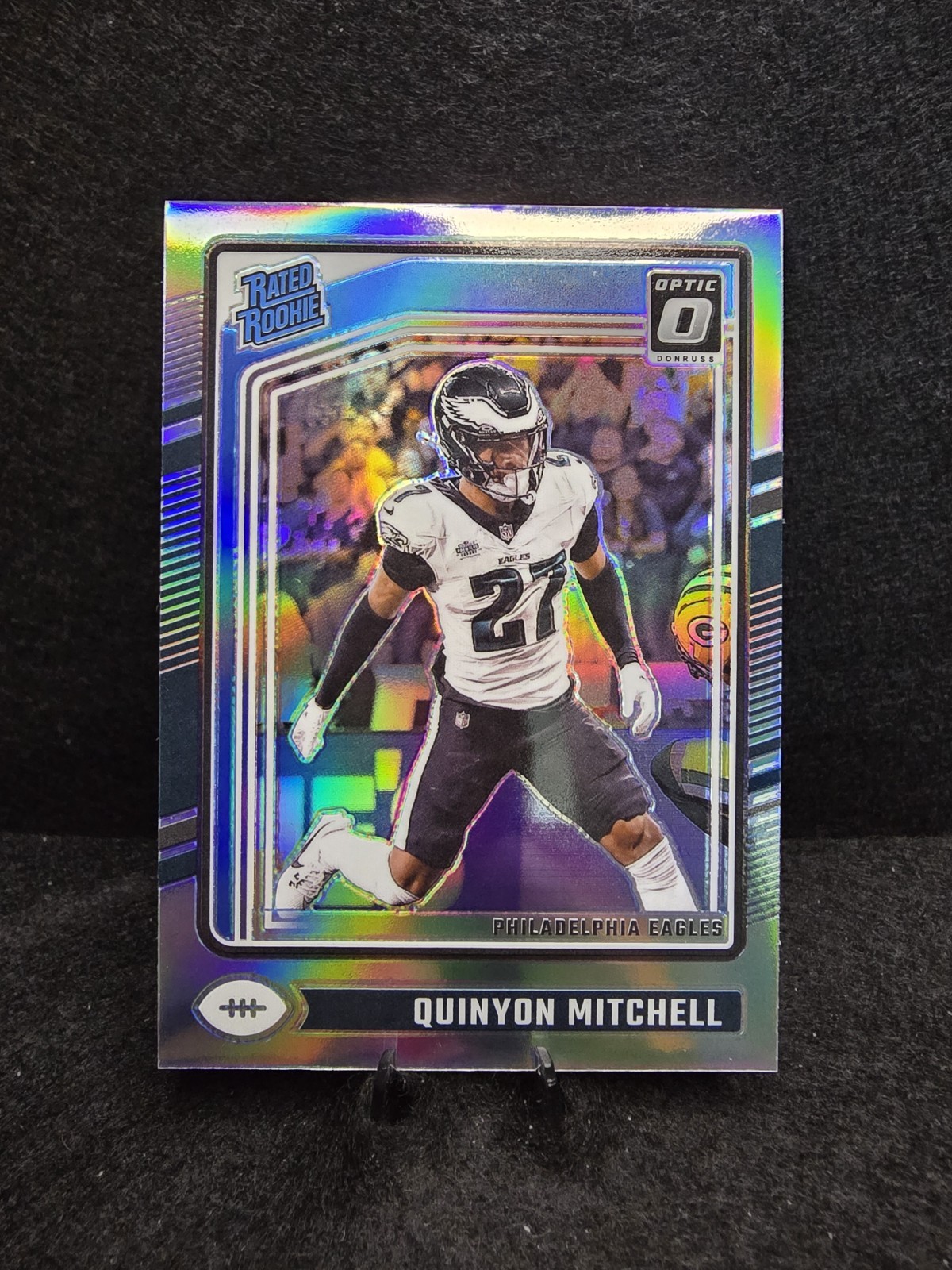 2024 Donruss Optic - Rated Rookie Quinyon Mitchell #282 Holo Prizm (RC) - Eagles