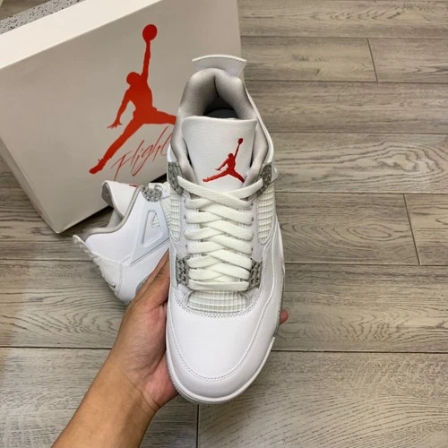 Zapatos de baloncesto Nike Jordan Air Jordan 4 Mid Top para hombre "White Oreo" Foto 4 de 4