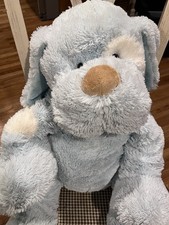 Toys R Us Puppy Dog Plush Blue White Eye Spot Fluffy Large Toy Animal Alley 2013