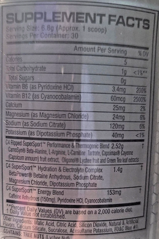 Lote de 2 cono de nieve ártico súper deportivo rasgado pre-entrenamiento C-4 exp 4/2026 Foto 3 de 3