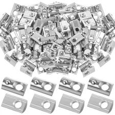 Yaocom 100 Pcs 4040 Series M8 T Nuts Half Roll in Spring Silver Thread Spring...