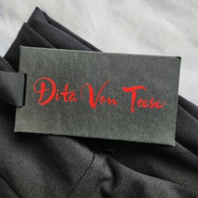 Dita Von Teese Second Look Women's 4 Dress Capsule 2012 Rare Black Sheath Pinup