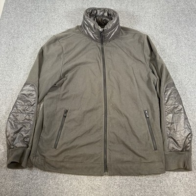 Lululemon Puffer Panel Jacket Mens 2XL Midnight Black Full Zip Performance
