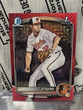 2025 Bowman Draft #BDC-85 1st Bowman JT Quinn Red Mojo Refractor SSP /5
