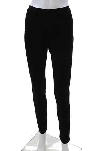 Theory Womens Elly 2 Skinny Leg High Rise Dress Pants Black Size Medium
