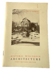 Historic Wisconsin Architecture 1st Revised Ed 1976 Frank Lloyd Wright by Perrin