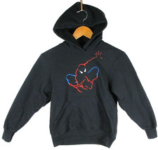 Marvel Youth Boys Spider Man Universal Studios Embroidered Hoodie Sz Youth Black