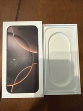 Original Apple iPhone 16 Pro Desert Titanium Empty Box Only 128 GB