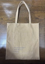 MARGARET HOWELL Idea Linen Tote Shoulder Bag Beige MH1025581