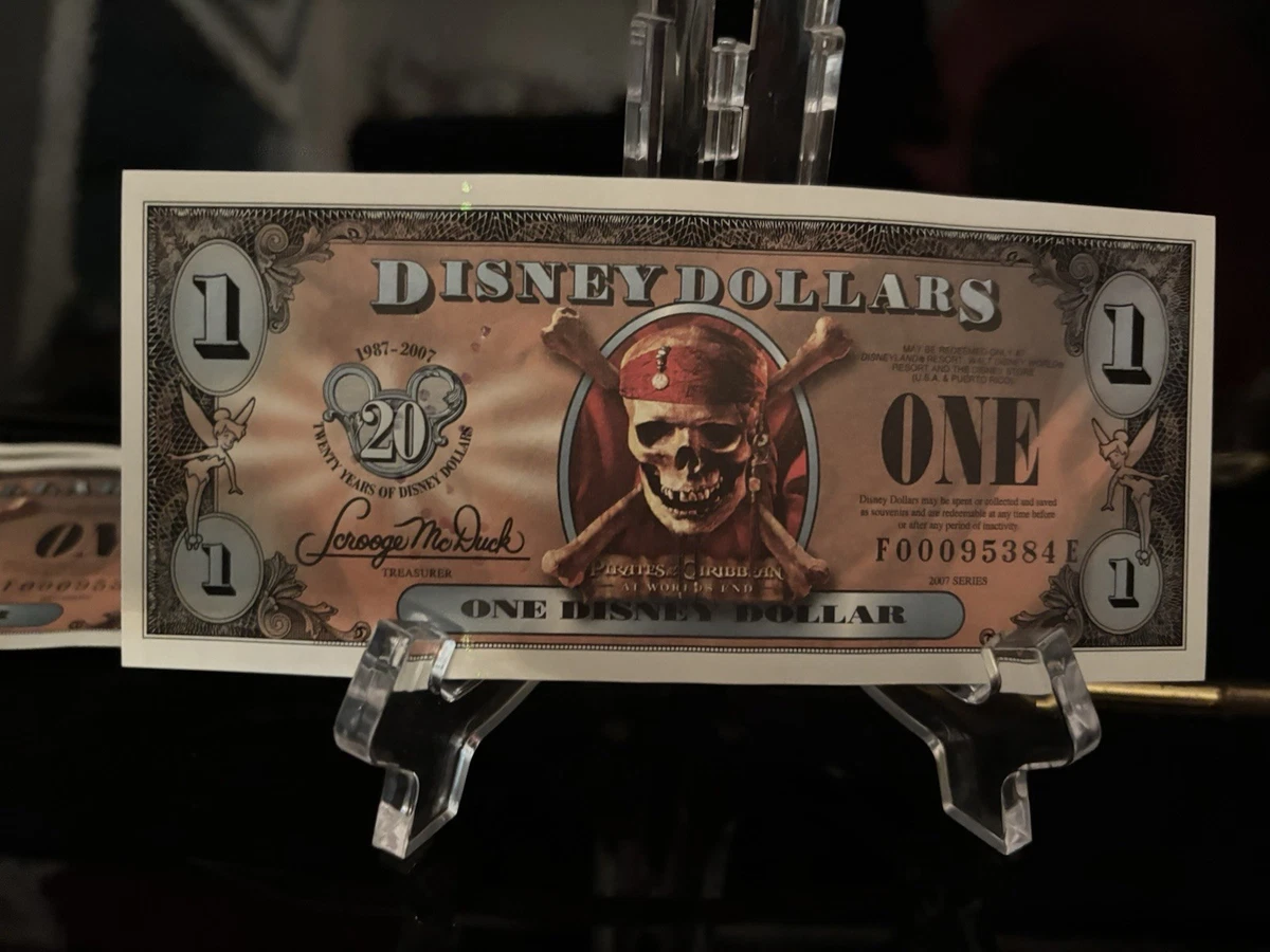 Pirates of the Caribbean Disney Dollars (1968-Now) for sale | eBay