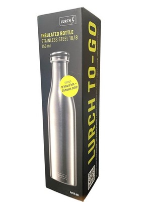 LURCH Isolierflasche gesandstrahlter Edelstahl 0,75l 