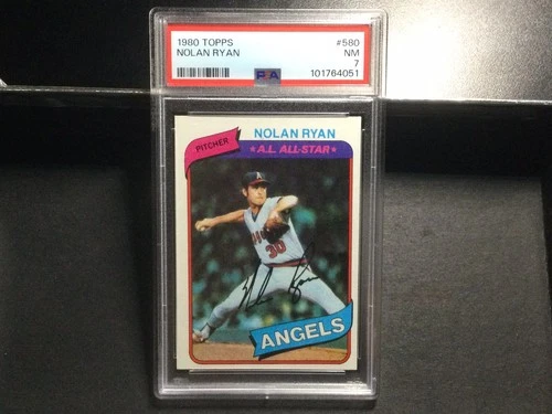 1980 Topps #580 Nolan Ryan Baseball Card PSA 7 Near Mint