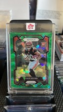 2023 Panini Prizm Chase Brown #318 Green Cracked Ice Rookie Bengals Football