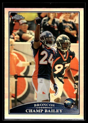 Champ Bailey 2009 Topps Chrome Refractor Card #TC11