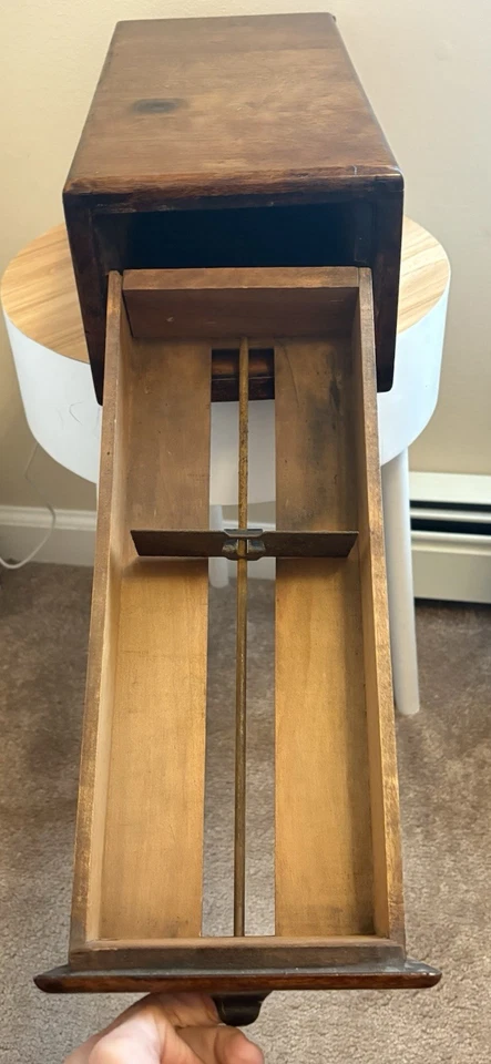 DE COLECCIÓN 1 CAJÓN MADERA BIBLIOTECA TARJETA CATÁLOGO CAJA ARCHIVO ÍNDICE Aprox 15”L 7”W 5-7/16”H Foto 4 de 4