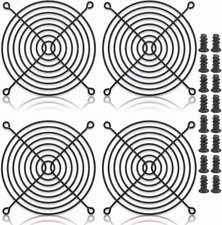 4pcs 120mm Fan Grill Guard Black with Screws