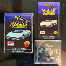 JVC Jaguar XJ220 Sega CD Racing 1993 CIB Disc Box Manual Included
