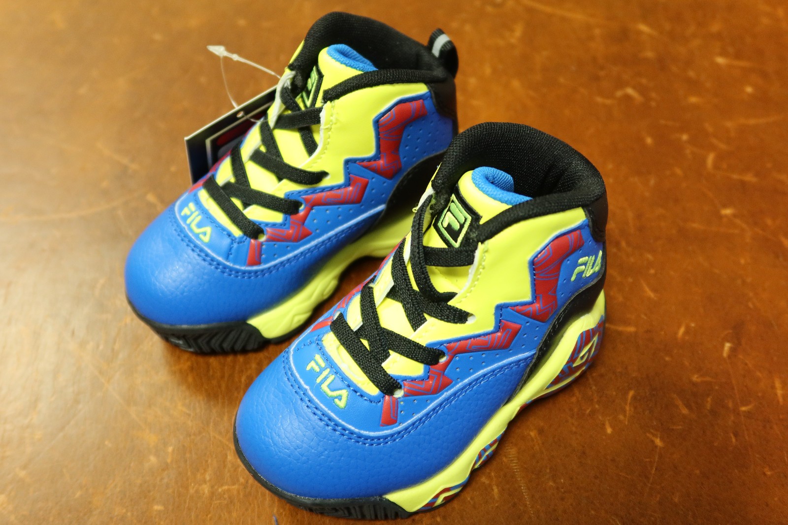 - Infant's Size 6 - Blue / Black / Yellow