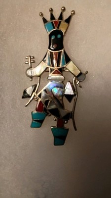 Pendant&:Click Zuni Apachecrown Damcer Ga'am Or Gaun
