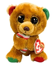 Ty Beanie Boos - Bella the Teddy Bear, Glitter Eyes, MWMT Stuffed Animal Toy